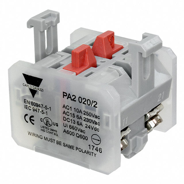 【PA2020/2】CONTACT BLOCK DPST-NC 10A 250V